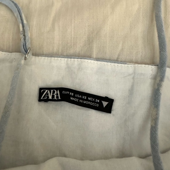 Zara Floral Printed Linen Blend Dress (23) - Picture 9 of 11